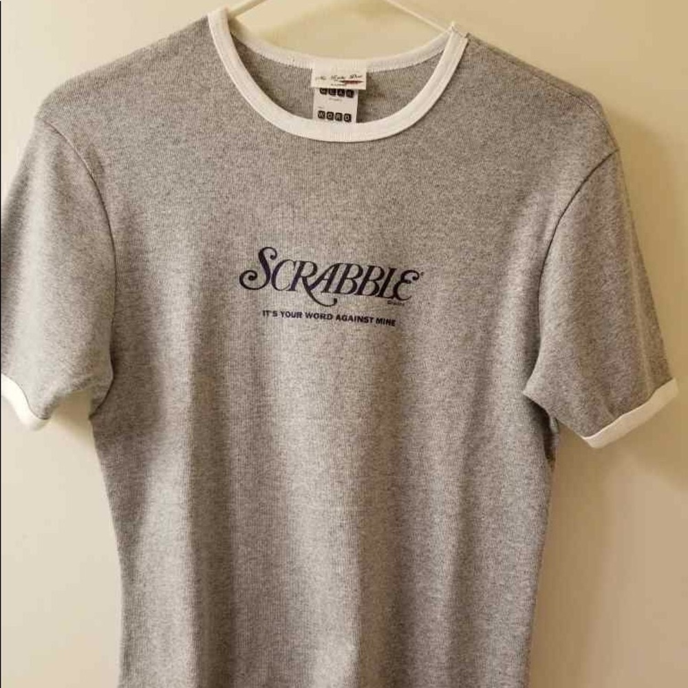 Vintage Scrabble Shirt, One of a Kind